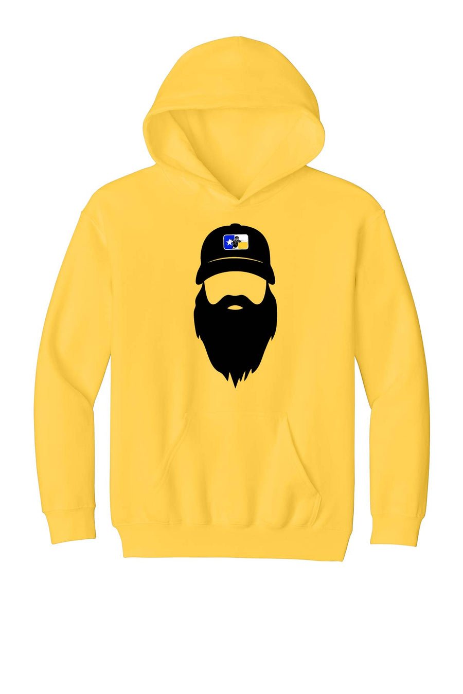 The Dancing Umpire Youth Cotton Hoodie — Yellow