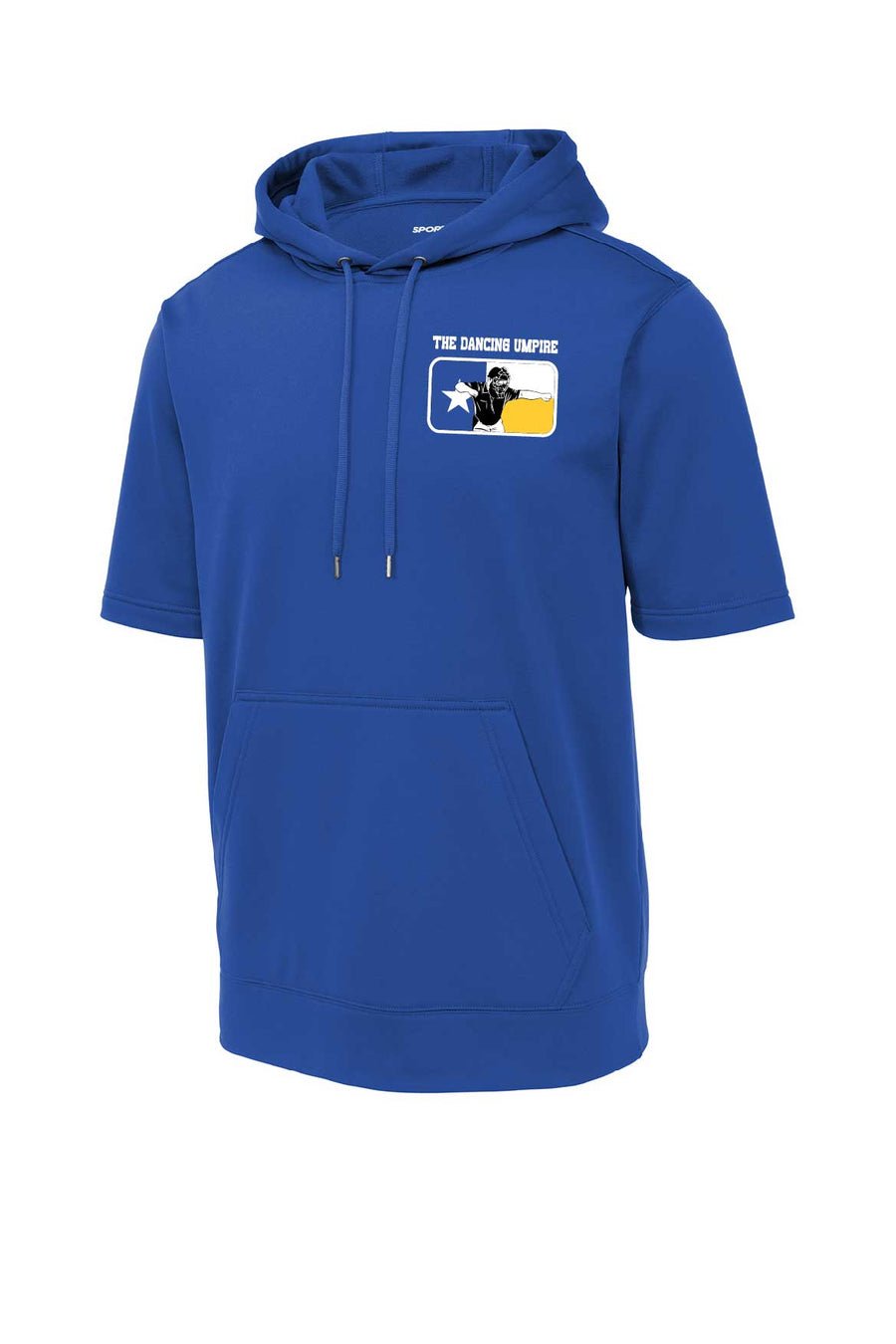 The Dancing Umpire Performance Short-Sleeve Hoodie — Royal