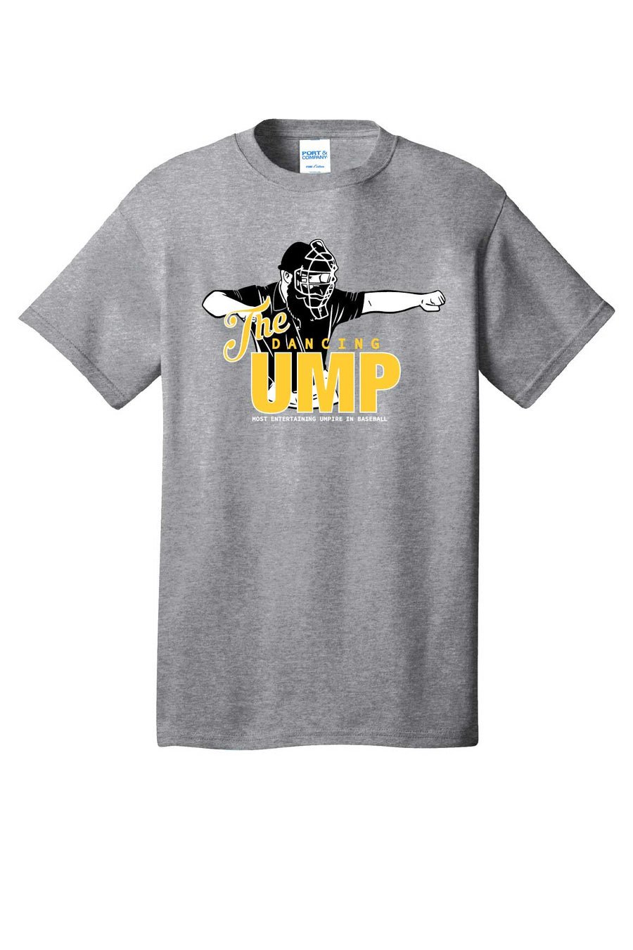 The Dancing Umpire Adult Cotton Tee — Athletic Grey