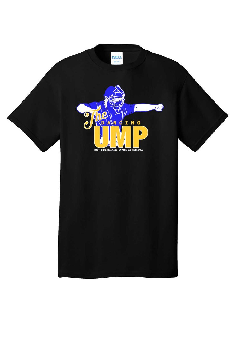 The Dancing Umpire Adult Cotton Tee — Black